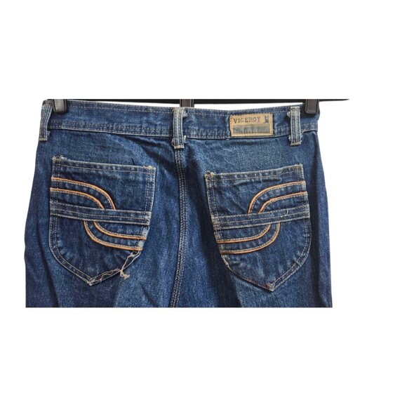 70s 7 long Viceroy jeans, deadstock, high waisted, high rise Size 32 L - Picture 5 of 12
